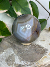 Load image into Gallery viewer, Orca Agate Sphere #65
