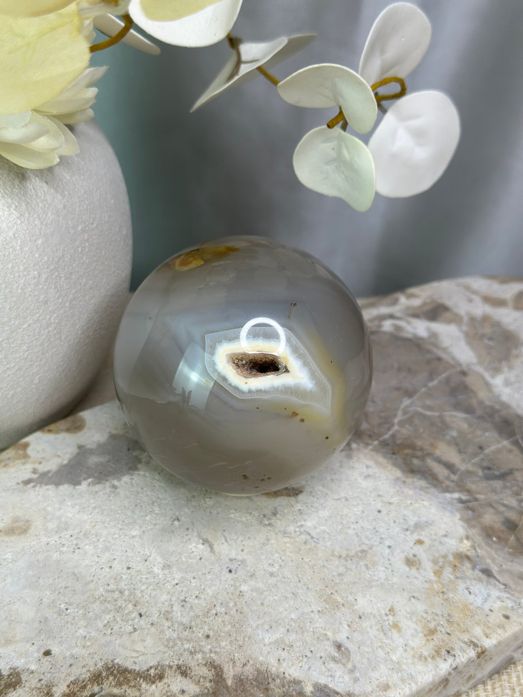 XL Druzy Agate Sphere