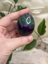 Load image into Gallery viewer, Rainbow Fluorite Egg #45B
