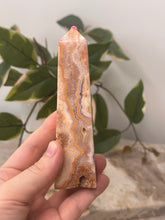 Load image into Gallery viewer, Pink Crazy Lace Agate Tower #64
