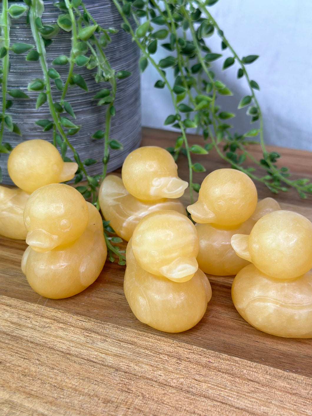 Medium Yellow Calcite Ducks