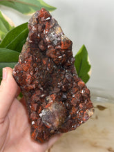 Load image into Gallery viewer, Alien Amethyst~Shimmery Deep Red/Purple Amethyst with Hematite Inclusions Cluster #148
