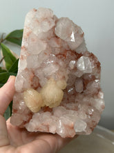 Load image into Gallery viewer, Red/Pink Cubical Apophyllite~Peach Stillbite Cluster #255
