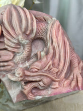 Load image into Gallery viewer, XXL Pink Opal Dragon Carving
