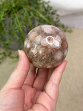 Load image into Gallery viewer, Pink Amethyst x Flower Agate Sphere #59
