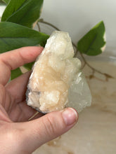 Load image into Gallery viewer, Glass Green Apophyllite~Peach Stillbite~Pink/Green Chalcedony Specimen #115
