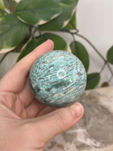 Load image into Gallery viewer, Amazonite x Smokey Quartz Sphere #58
