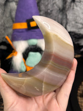 Load image into Gallery viewer, Pink Banded Onyx Standing Moon #68
