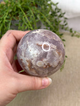 Load image into Gallery viewer, Amethyst x Flower Agate Sphere
