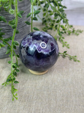 Load image into Gallery viewer, Chevron Amethyst Sphere
