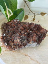 Load image into Gallery viewer, Alien Amethyst~Shimmery Deep Red/Purple Amethyst with Hematite Inclusions Cluster #157
