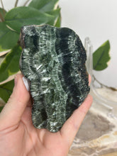 Load image into Gallery viewer, Seraphinite Slab On Stand #144
