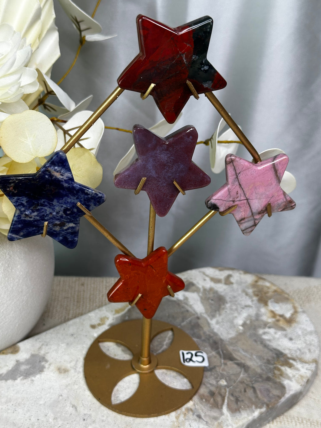 Diamond with Crystal Stars