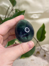 Load image into Gallery viewer, Rainbow Fluorite Egg #45F
