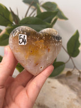 Load image into Gallery viewer, Pink Plume Agate Heart #54
