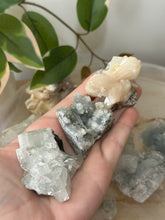 Load image into Gallery viewer, Mixed Apophyllite~Peach Stillbite~Chalcedony Specimens #30
