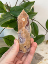 Load image into Gallery viewer, Pink + Purple Amethyst Tower
