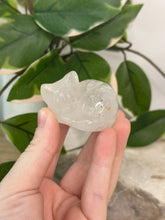 Load image into Gallery viewer, Clear Quartz Sleeping Kitty
