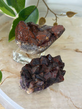 Load image into Gallery viewer, Glittery Deep Red/Purple Amethyst with Hematite Inclusions Cluster #55
