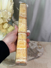 Load image into Gallery viewer, Yellow Banded Calcite Tower #130
