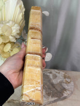 Load image into Gallery viewer, Yellow Banded Calcite Tower #135
