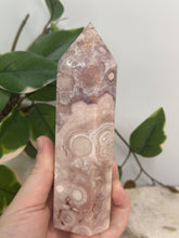 Load image into Gallery viewer, Pink Amethyst x Flower Agate Tower
