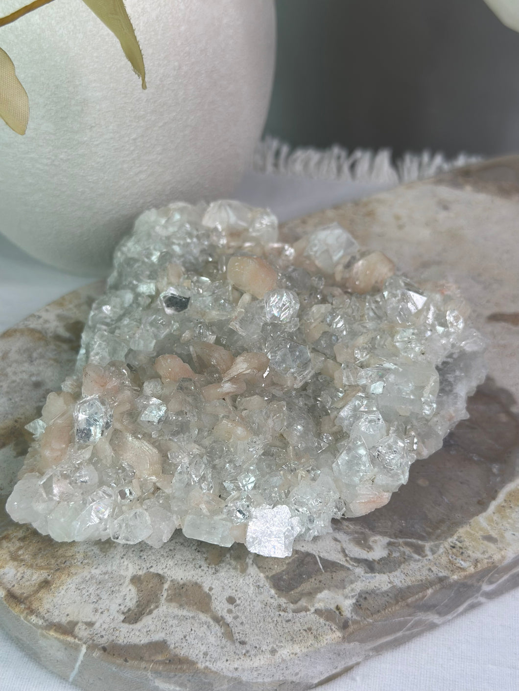 *HQ* Apophyllite + Peach Stillbite Specimen #230