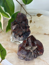 Load image into Gallery viewer, Glittery Deep Red/Purple Amethyst with Hematite Inclusions Cluster #68
