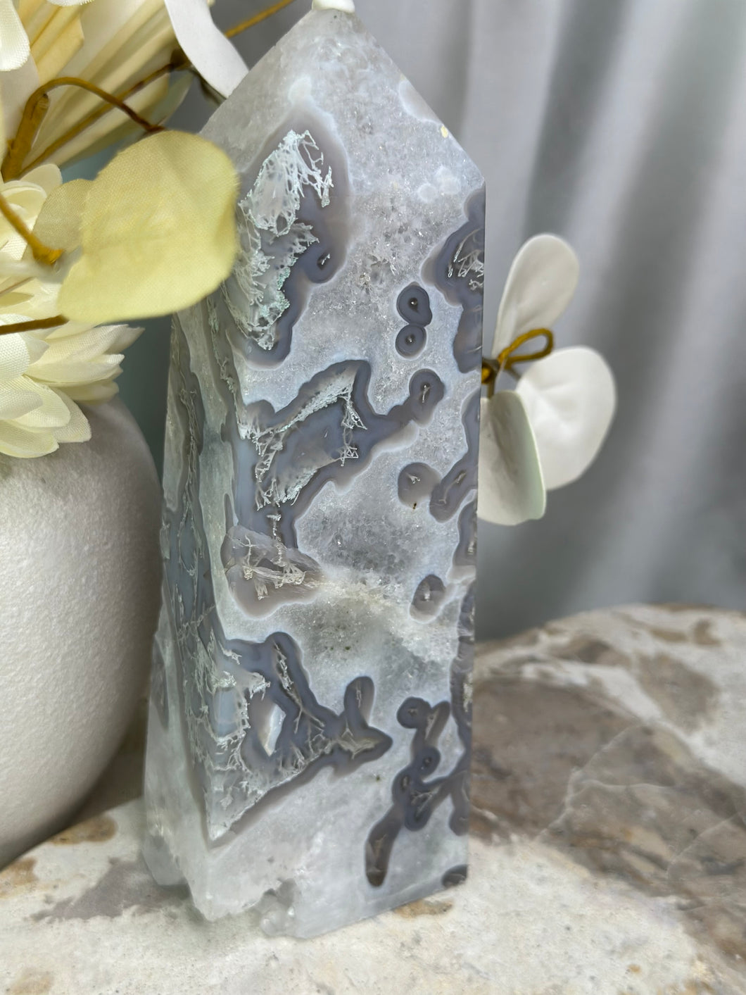 XL Moss Agate Tower #88