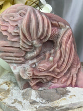 Load image into Gallery viewer, XXL Pink Opal Dragon Carving
