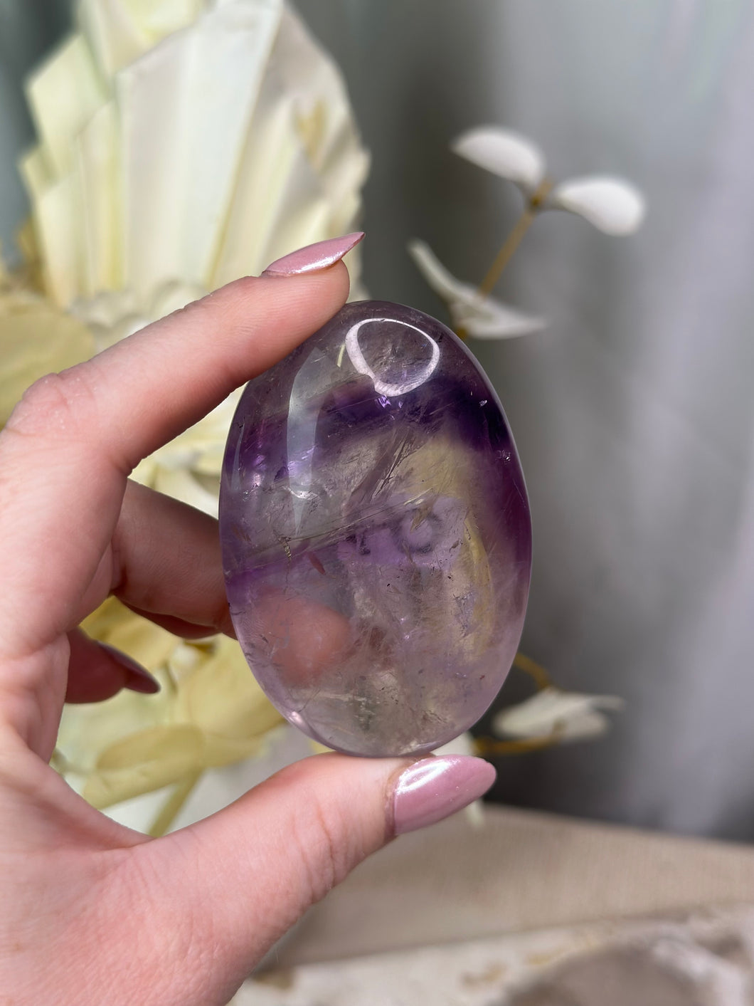 Phantom Amethyst Palmstone #60 *HQ*