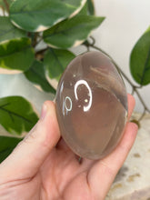 Load image into Gallery viewer, Ice Star Rose Quartz Palm With Hematoid Quartz and Pyrite Suns #66
