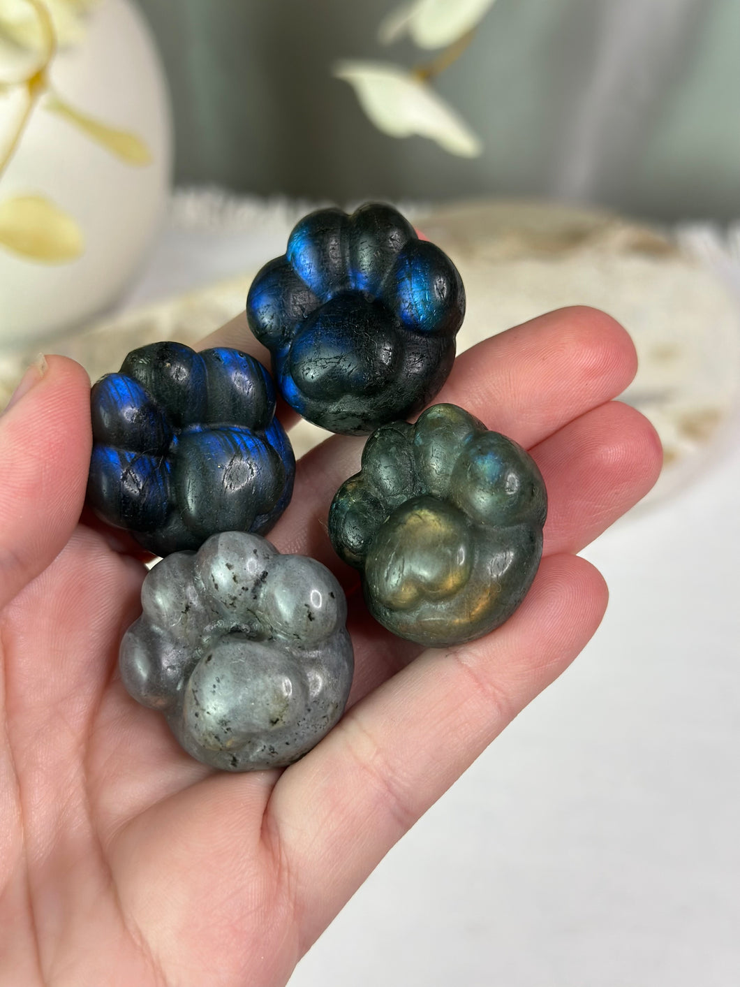 Labradorite Puppy Paws