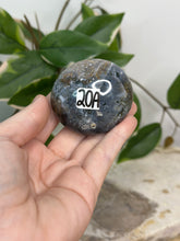 Load image into Gallery viewer, Blue/Grey Sea Jasper Palm #20A
