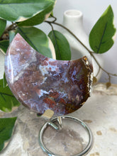 Load image into Gallery viewer, Colourful Moss Agate Moon #64
