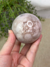 Load image into Gallery viewer, Pink Amethyst x Flower Agate Sphere #52
