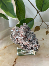 Load image into Gallery viewer, Crystallised Apophyllite~Tiny Peach Stillbite Petals~Pink/Red/Coral/Green Chalcedony Specimens #43

