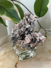 Load image into Gallery viewer, Crystallised Apophyllite~Tiny Peach Stillbite Petals~Pink/Red/Coral/Green Chalcedony Specimens #88
