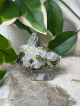 Load image into Gallery viewer, Iridescent Pyrite On Quartz Specimen #33
