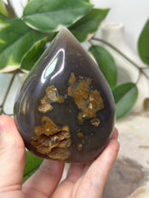 Load image into Gallery viewer, Druzy Amethyst x Agate Flame #121
