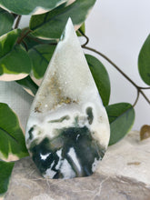 Load image into Gallery viewer, Moss Agate Druzy Flame
