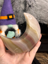 Load image into Gallery viewer, Pink Banded Onyx Standing Moon #75
