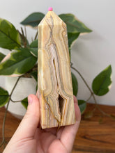 Load image into Gallery viewer, Yellow Crazy Lace Agate Tower #92
