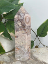 Load image into Gallery viewer, Pink Amethyst x Flower Agate Tower
