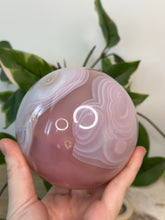 Load image into Gallery viewer, Pink Jelly Agate Sphere #320
