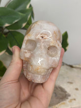 Load image into Gallery viewer, Flower Agate x Quartz Skull
