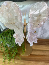 Load image into Gallery viewer, XXL Pink Amethyst x Flower Agate x Quartz Wings
