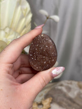 Load image into Gallery viewer, Pink Amethyst Sugar Druzy Egg #42
