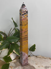 Load image into Gallery viewer, XXL Pink Ocean Jasper Tower
