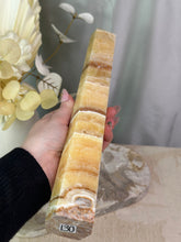 Load image into Gallery viewer, Yellow Banded Calcite Tower #130
